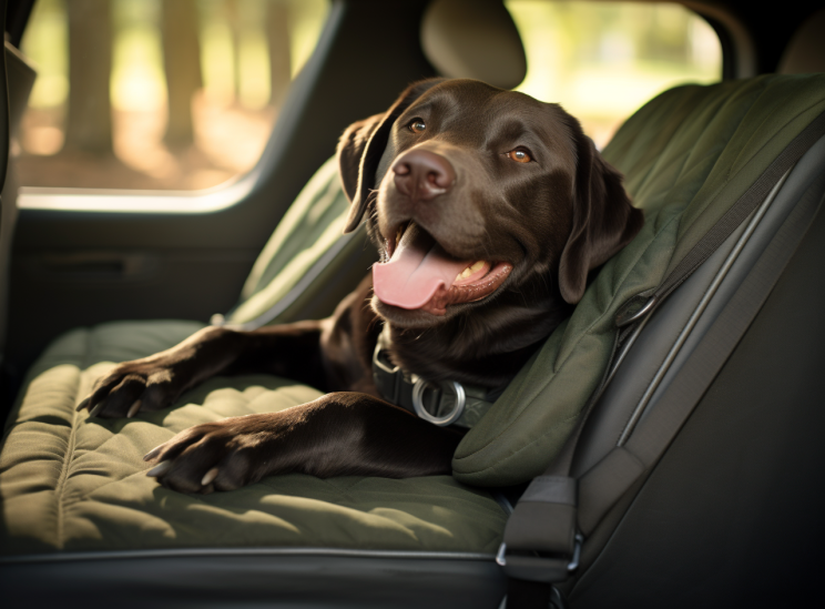 A dog car seat designed to provide comfort and safety for your pup